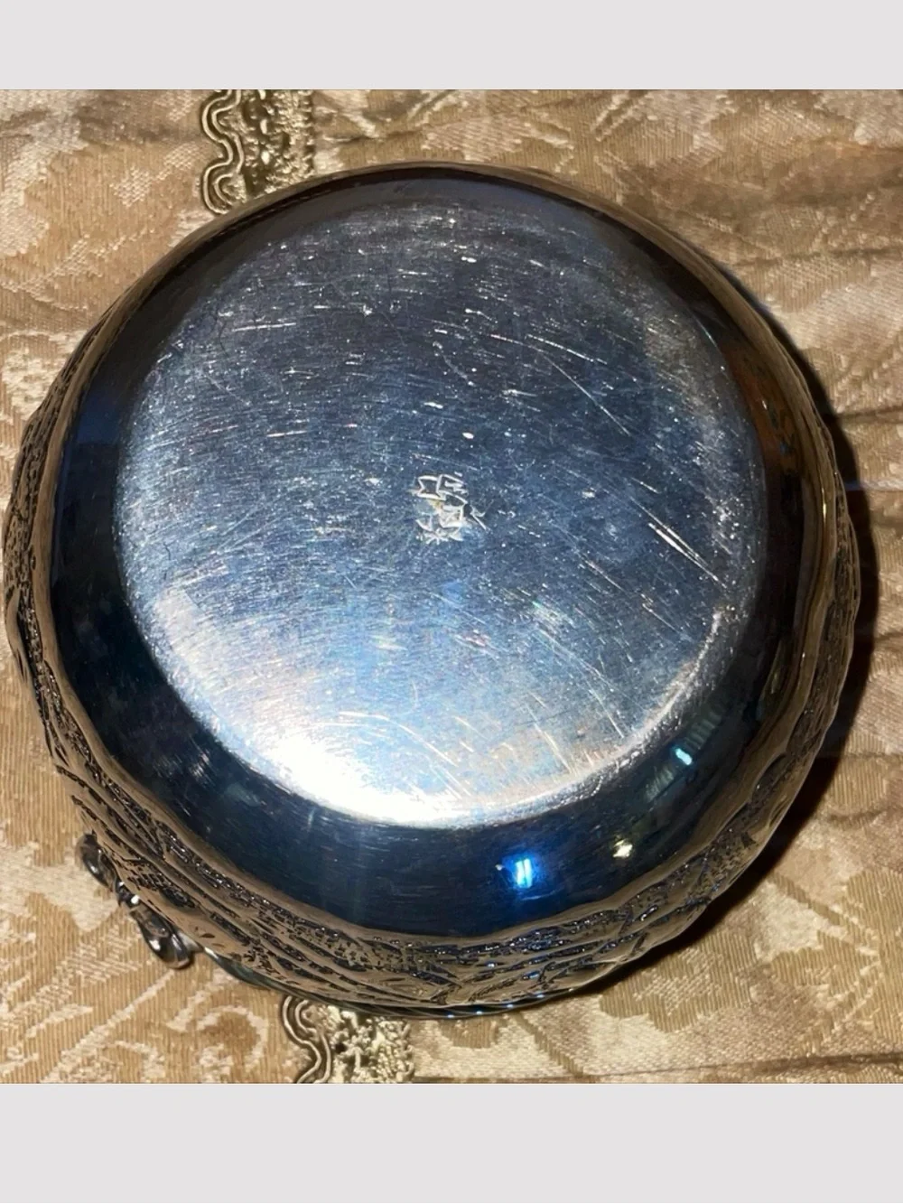 Stunning Antique Chinese Export Silver (CES) bowl dating from the late Qing Dyn